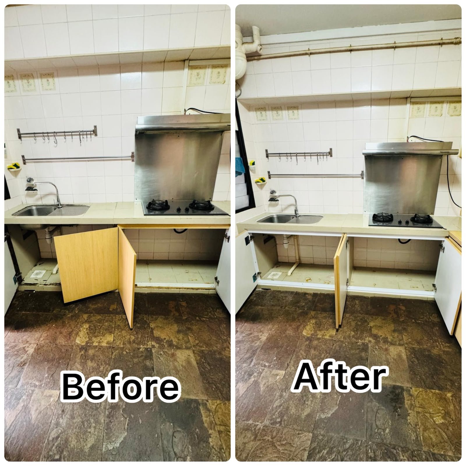 Kitchen Cabinet Door Repair & Replacement Service in Singapore